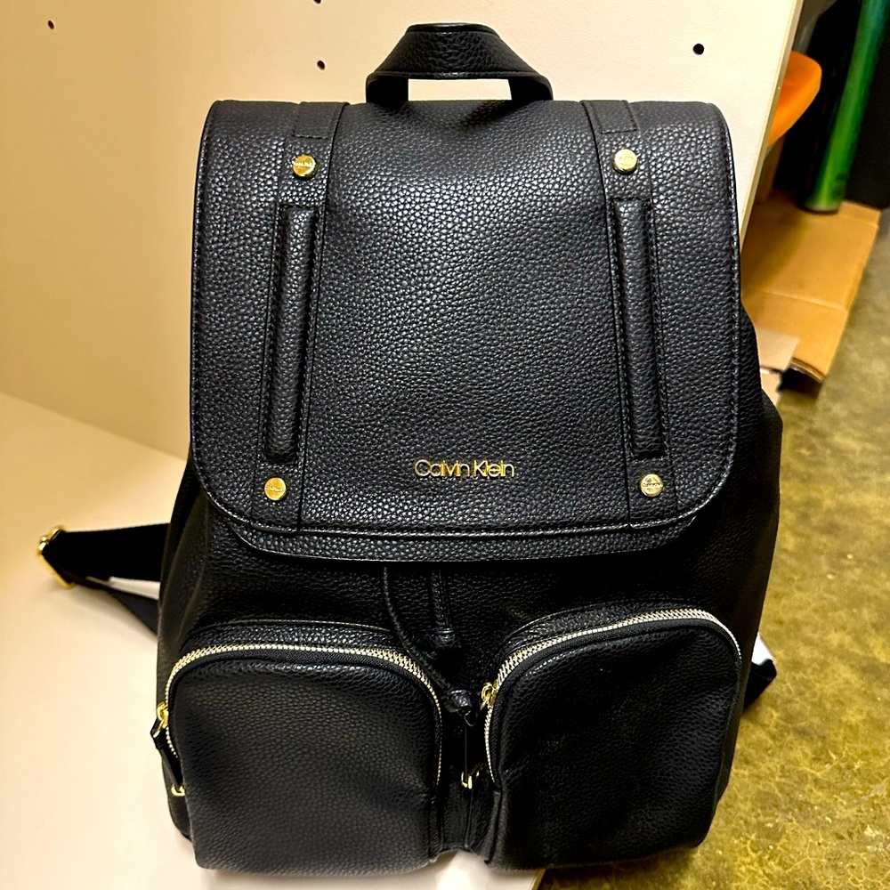 Beautiful Calvin Klein backpack with many pockets.
